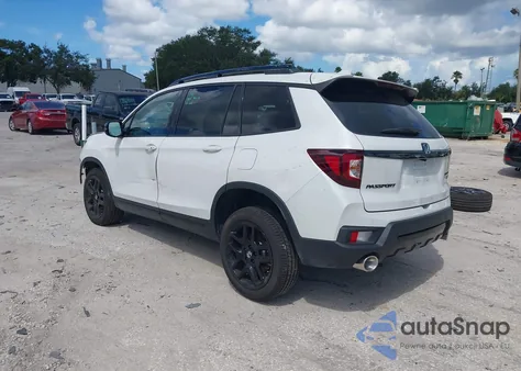 2025 Honda Passport Awd Black from USA, damaged, VIN 5FNYF8H84SB006012